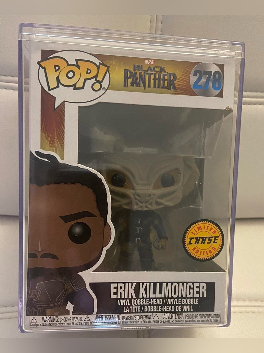 Erik Killmonger Chase Funko Pop 278 (comes with protective case seen in picture)